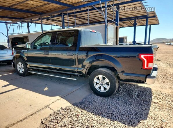 1FTEW1CF5GKE05182 2016 FORD F150 Black Tył lewy