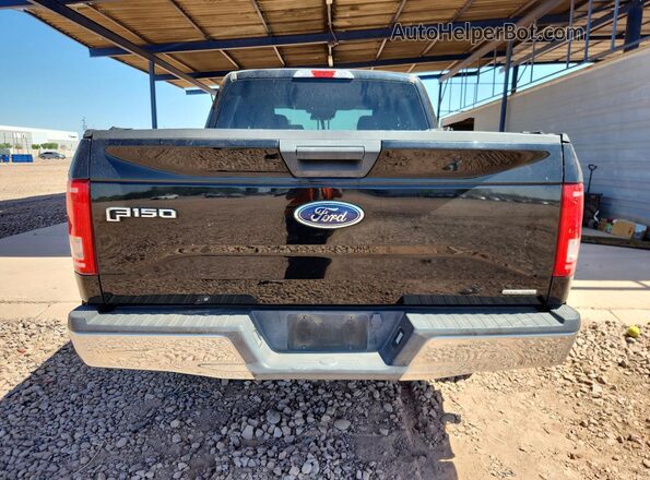 1FTEW1CF5GKE05182 2016 FORD F150 Black Widok z tyłu