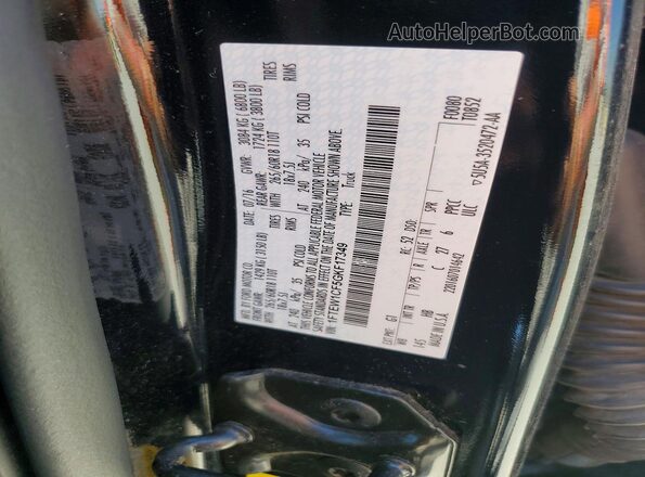 1FTEW1CF5GKF17349 2016 FORD F150 Black Շարժիչի բաժամունքի տեսք