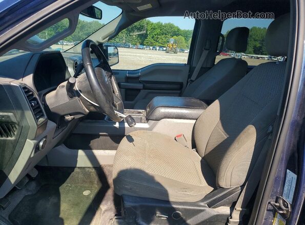 1FTEW1CF5HFB17950 2017 FORD F150 Blue Вид салону спереду