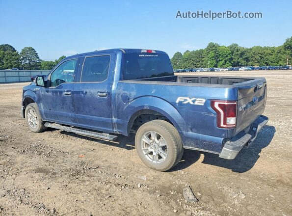 1FTEW1CF5HFB17950 2017 FORD F150 Blue Задня ліва чверть