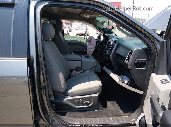 1FTEW1CF6HFA31188 2017 FORD F150 Gray Вид салону спереду