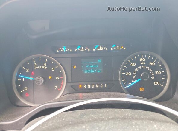 1FTEW1CF7GFA15922 2016 FORD F150 White Սարքավորումների վահանակի տեսք