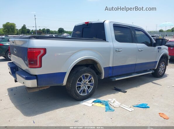 1FTEW1CF7GKD26547 2016 FORD F150 Silver Trasero derecho