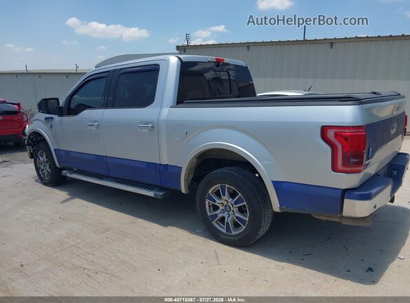 1FTEW1CF7GKD26547 2016 FORD F150 Silver Trasero izquierdo