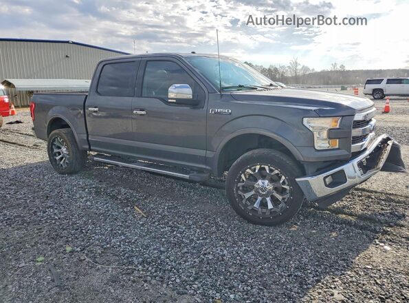 1FTEW1CF8GFA75675 2016 FORD F150 Серый Передняя правая четверть