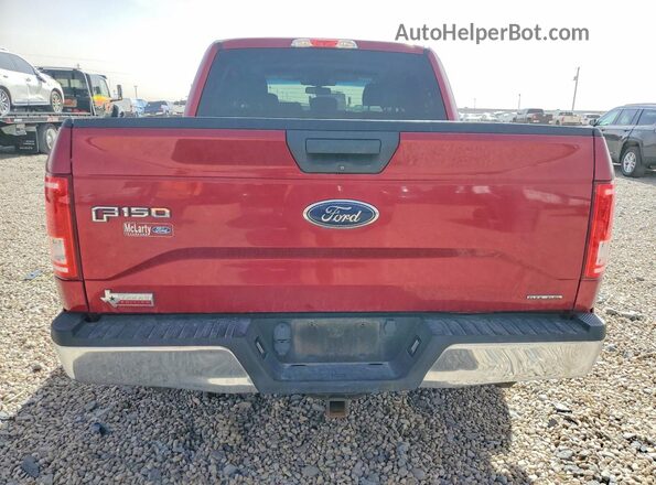 1FTEW1CF8GKE72259 2016 FORD F150 Red Rear view
