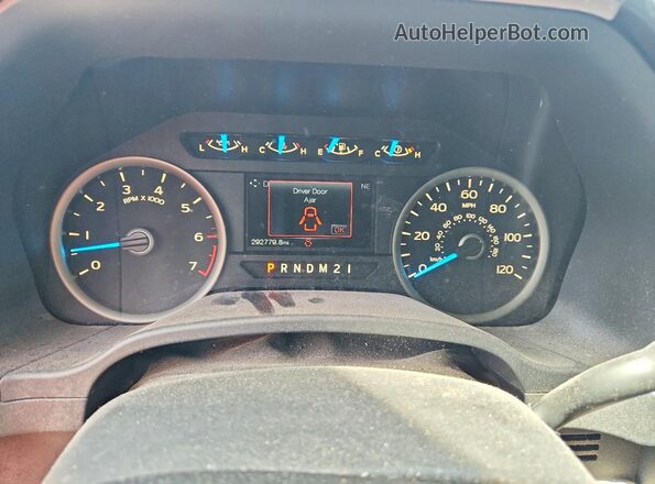 1FTEW1CF8HKE49517 2017 FORD F150 White Instrument cluster view