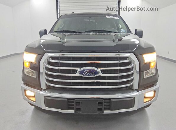 1FTEW1CF9GFC26491 2016 FORD F150 Black Front view