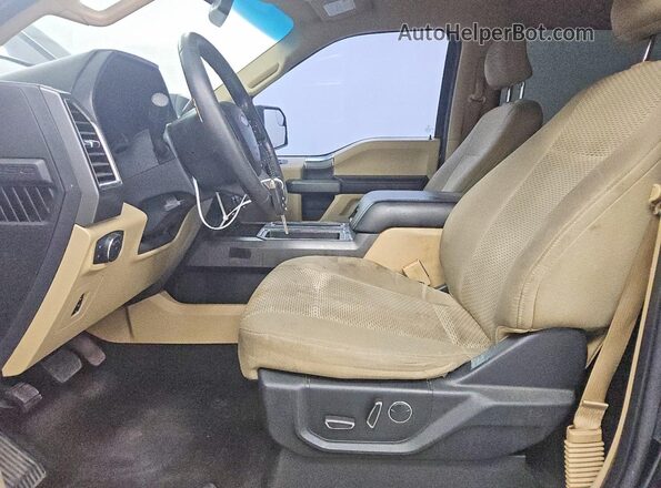 1FTEW1CF9GFC26491 2016 FORD F150 Black Front interior view