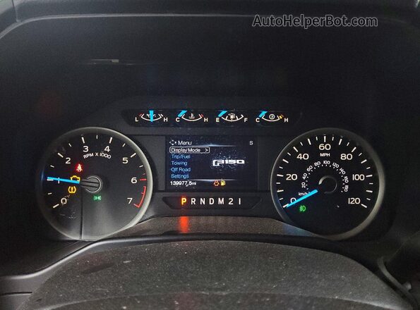 1FTEW1CF9GFC26491 2016 FORD F150 Black Instrument cluster view