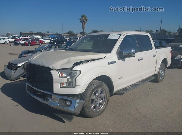1FTEW1CG0HKC13064 2017 FORD F150 White წინა მარცხენა ხედი სამი მეოთხედიდან