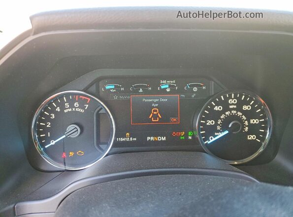 1FTEW1CG0JKC09912 2018 FORD F150 White Instrument cluster view