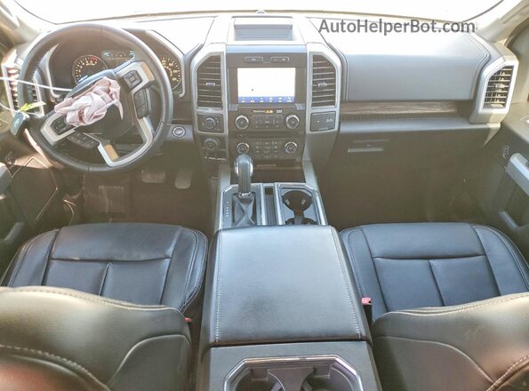 1FTEW1CG0JKC09912 2018 FORD F150 White Dashboard view