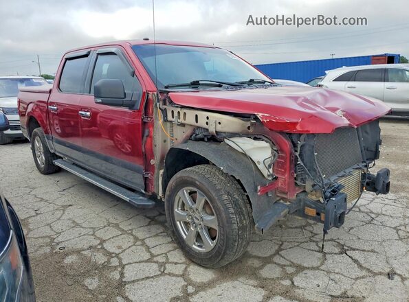 1FTEW1CG0JKC38116 2018 FORD F150 Red Front right