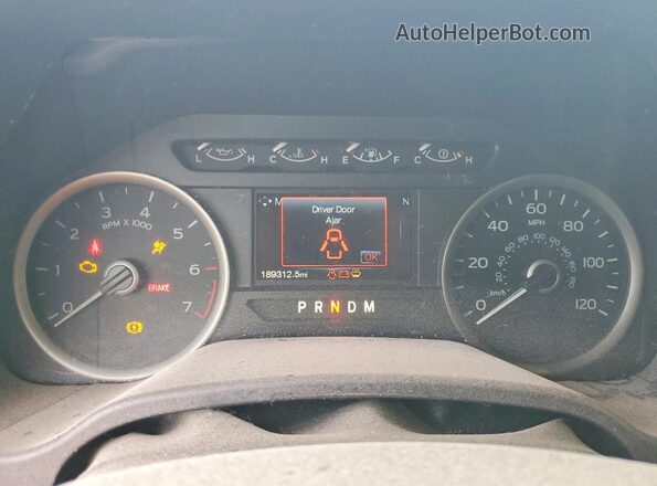 1FTEW1CG0JKC38116 2018 FORD F150 Red Instrument cluster view