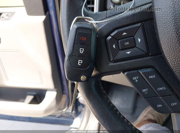 1FTEW1CG2JKC61509 2018 FORD F150 Blue Vista del salpicadero