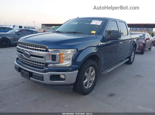 1FTEW1CG2JKC61509 2018 FORD F150 Blue Vista tres cuartos delantera izquierda