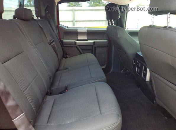 1FTEW1CG3GFC55994 2016 FORD F150 Red Rear seats view
