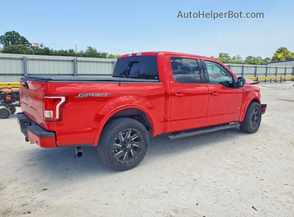 1FTEW1CG3GFC55994 2016 FORD F150 Red Rear right