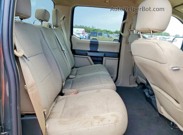 1FTEW1CG3JKE45986 2018 FORD F150 Black Vista de los asientos traseros