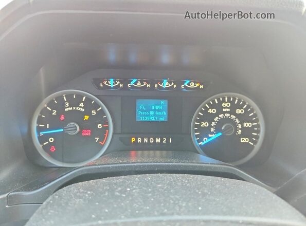 1FTEW1CG4GFA16356 2016 FORD F150 Silver ხელსაწყოთა პანელის ხედი
