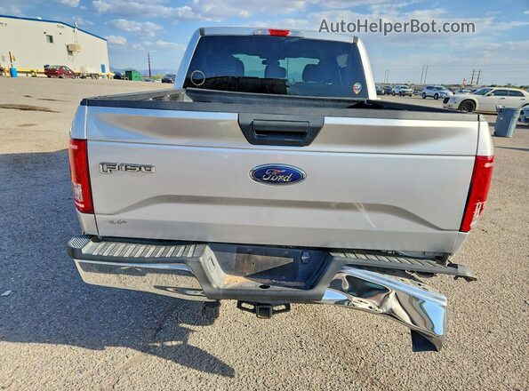 1FTEW1CG4GFA16356 2016 FORD F150 Silver უკანა ხედი