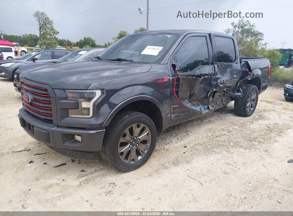 1FTEW1CG4GFC17688 2016 FORD F150 Gray წინა მარცხენა ხედი სამი მეოთხედიდან