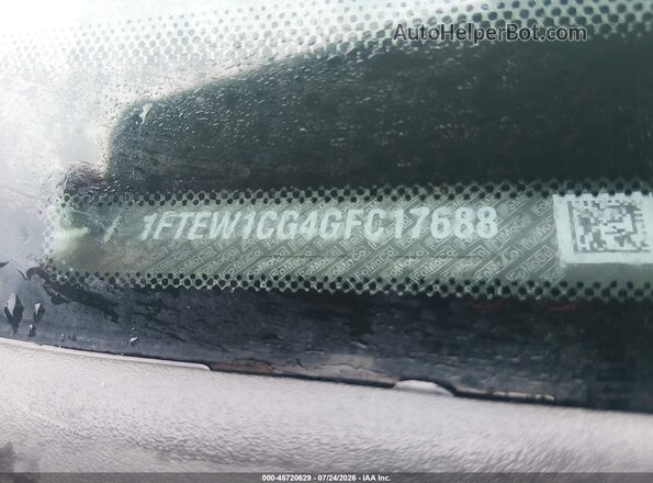 1FTEW1CG4GFC17688 2016 FORD F150 Gray ძრავის განყოფილების ხედი