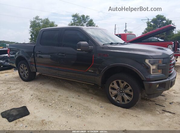 1FTEW1CG4GFC17688 2016 FORD F150 Gray უკანა სალონის ხედი
