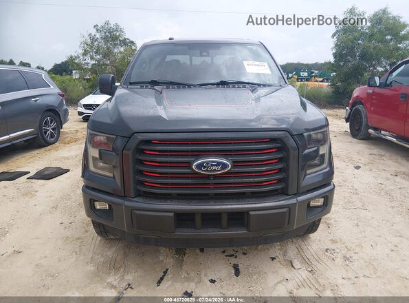 1FTEW1CG4GFC17688 2016 FORD F150 Gray ხელსაწყოთა პანელის ხედი