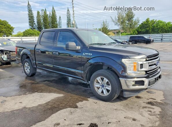 1FTEW1CG5JKD94538 2018 FORD F150 Черный Передняя правая четверть