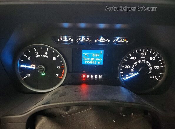 1FTEW1CG6JKF15609 2018 FORD F150 White Instrument cluster view