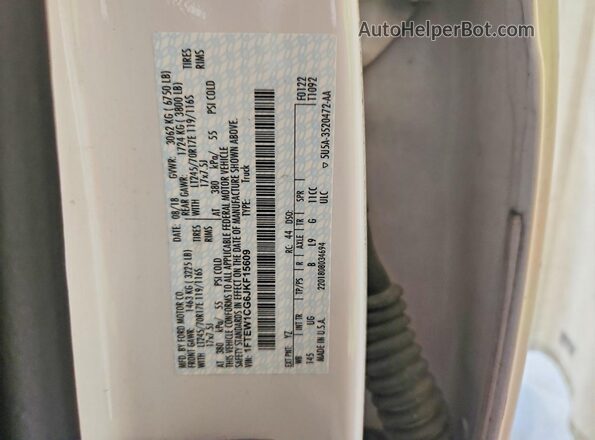1FTEW1CG6JKF15609 2018 FORD F150 White Engine compartment view