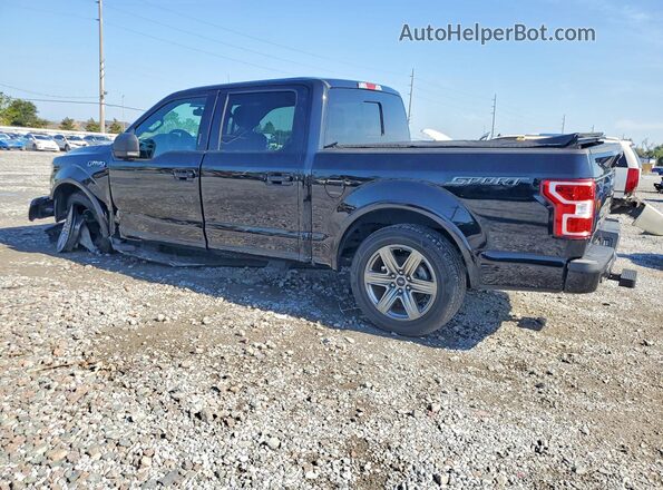 1FTEW1CG7JFB64993 2018 FORD F150 Black Հետևի ձախ