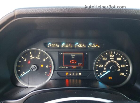 1FTEW1CG7JFB64993 2018 FORD F150 Black Սարքավորումների վահանակի տեսք