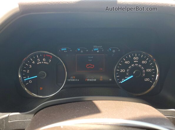 1FTEW1CG9JFD40832 2018 FORD F150 White Widok zestawu wskaźników