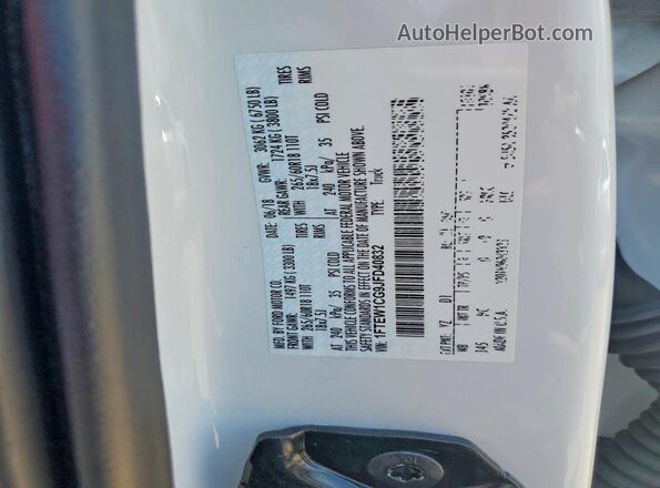 1FTEW1CG9JFD40832 2018 FORD F150 White Widok komory silnika