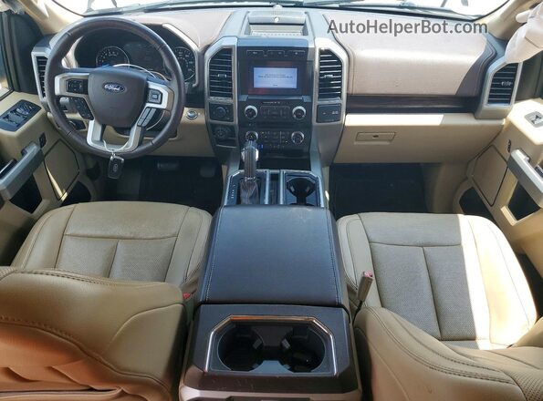 1FTEW1CG9JFD40832 2018 FORD F150 White Widok deski rozdzielczej