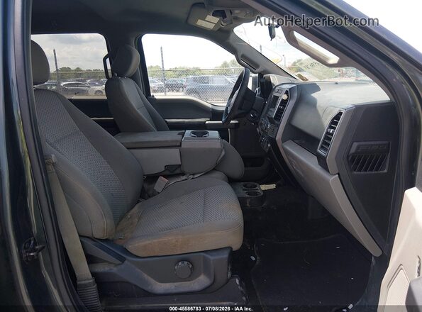 1FTEW1CGXJKC86822 2018 FORD F150 Gray Vista interior delantera