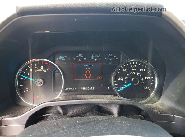 1FTEW1CP0GKD07458 2016 FORD F150 Черный Вид щитка приборов