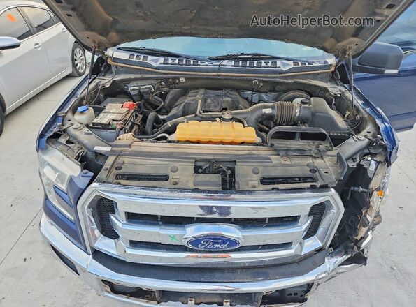 1FTEW1CP0GKD53808 2016 FORD F150 Blue Սալոնի հետևի տեսք