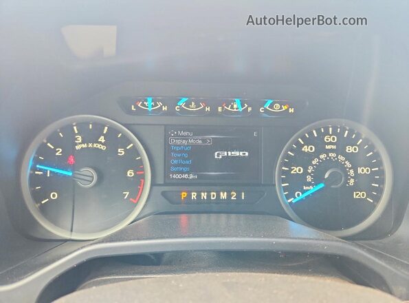 1FTEW1CP0GKD53808 2016 FORD F150 Blue Սարքավորումների վահանակի տեսք