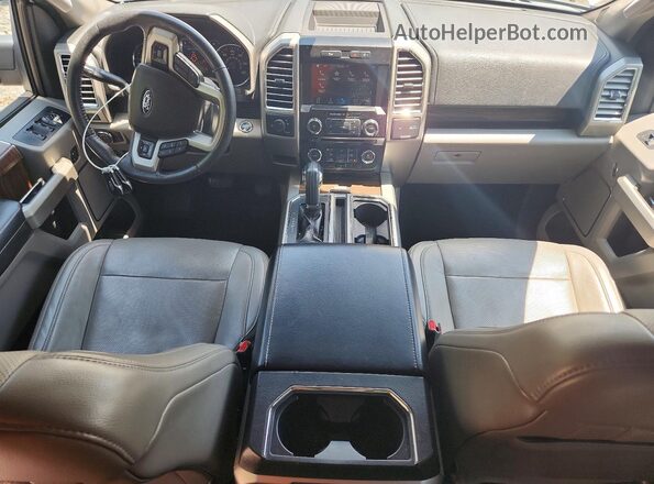 1FTEW1CP0GKE54752 2016 FORD F150 White Widok deski rozdzielczej