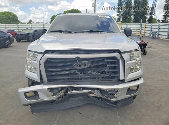 1FTEW1CP0HFA32927 2017 FORD F150 Silver Widok z przodu