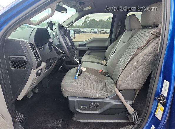 1FTEW1CP0JFA68588 2018 FORD F150 Синий Вид салона спереди