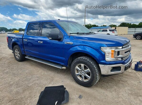 1FTEW1CP0JFA68588 2018 FORD F150 Синий Передняя правая четверть