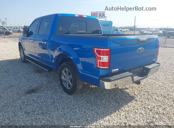 1FTEW1CP0LKE35404 2020 FORD F150 Blue Trasero izquierdo