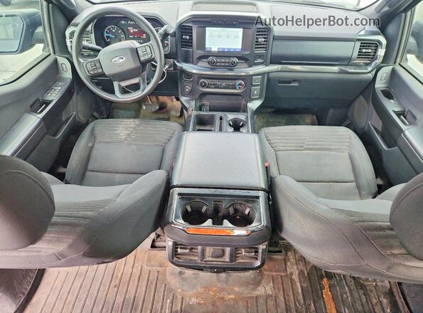 1FTEW1CP0MFA92569 2021 FORD F150 Gray Առջևի վահանակի տեսք