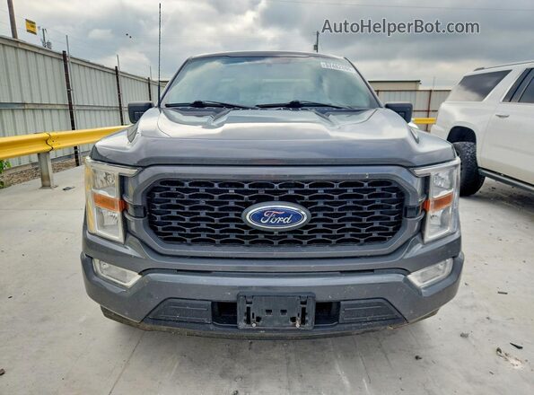 1FTEW1CP0MFA92569 2021 FORD F150 Gray Դիմացի տեսք